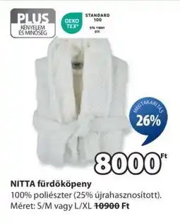JYSK NITTA fürdőköpeny ajánlat