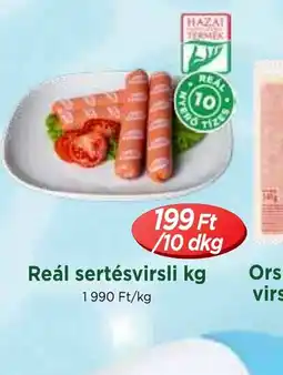 Real Reál sertésvirslikg ajánlat