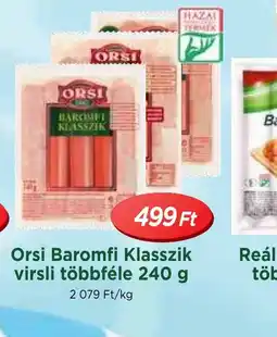 Real Orsi Baromfi Klasszik virsli ajánlat