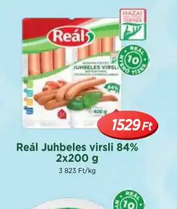 Real Reál Juhbeles virsli 84% ajánlat