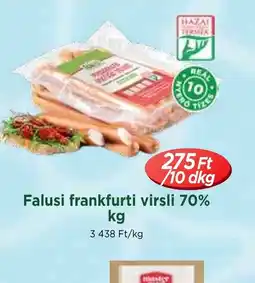Real Falusi frankfurti virsli 70% ajánlat