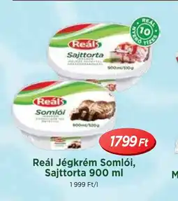 Real Reál Jégkrém Somli, Sajttorta ajánlat