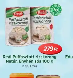 Real Reál Puffasztott rizskorong ajánlat