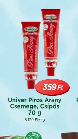 Real Univer Piros Arany Csemege, Csípős ajánlat