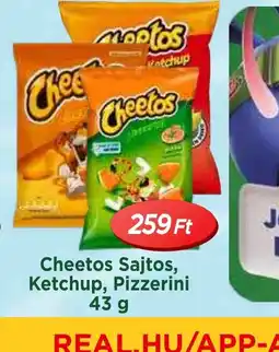 Real Cheetos Sajtos, Ketchup, Pizzerini ajánlat