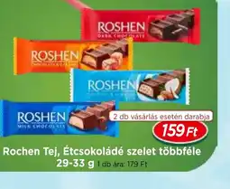 Real Roshen Tej, Étcsokoládé szelet ajánlat