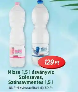 Real Mizse ásványvíz ajánlat