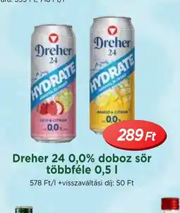 Real Dreher 24 0,0% doboz sör ajánlat