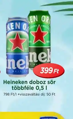 Real Heineken doboz sör ajánlat