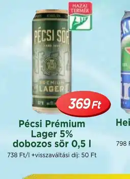 Real Pécsi Prémium Lager 5% ajánlat