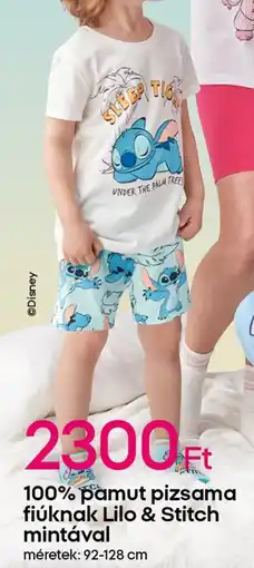 Pepco 100% pamut pizsama fiúknak Lilo & Stitch ajánlat