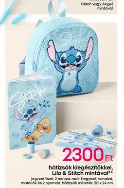 Pepco Hátizsák kiegészítőkkel, Lilo & Stitch ajánlat