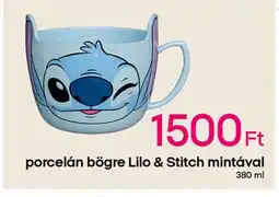 Pepco Porcelán bögre Lilo & Stitch mintával ajánlat