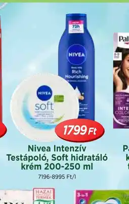 Real Nivea Intenziv Testápol, Soft hidratál krém ajánlat