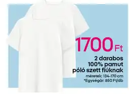 Pepco 2 darabos 100% pamut póló szett fiúknak ajánlat