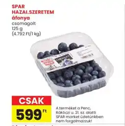 Spar Market Spar Hazai.szeretem áfonya ajánlat