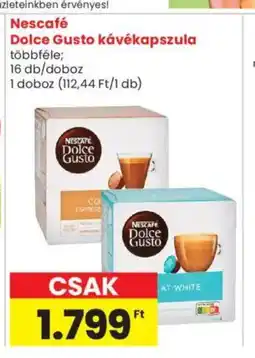 Spar Market Nescafé Dolce Gusto kávékapszula többféle; ajánlat