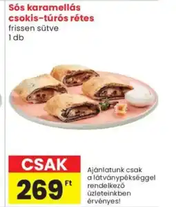 Spar Market Sós karamellás csokis-túrós rétes ajánlat