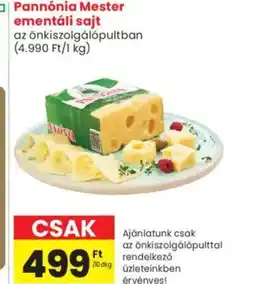 Spar Market Pannónia Mester ementáli sajt ajánlat