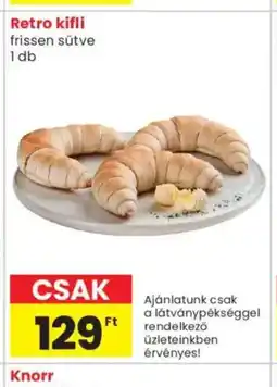 Spar Market Retro kifli frissen sütve ajánlat
