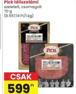 Spar Market Pick téliszalámi ajánlat