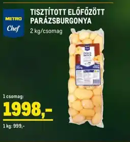 Metro Tisztított előfőzött parázsburgonya ajánlat