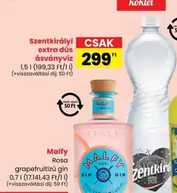 Spar Szentkirályi Extra Dús Ásványvíz ajánlat