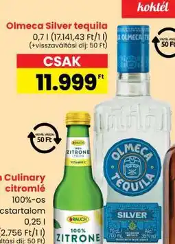 OLMECA SILVER TEQUILA