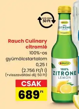 Spar Rauch Culinary citromlé ajánlat