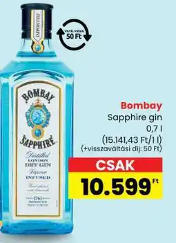 Spar Bombay Sapphire gin ajánlat