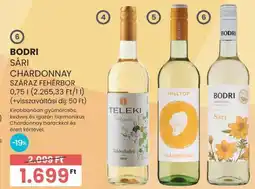Spar Bodri Sári Chardonnay Száraz Fehérbor ajánlat