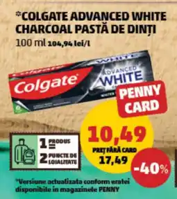 PENNY Colgate advanced white charcoal pastă de dinți ajánlat