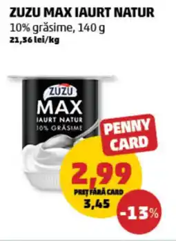 PENNY Zuzu max iaurt natur ajánlat