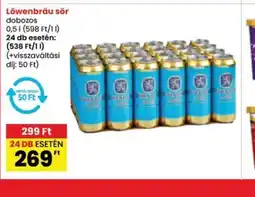 Interspar Löwenbräu sör dobozos ajánlat