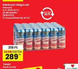 Interspar Kőbányai világos sör dobozos ajánlat