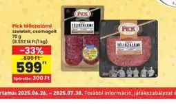 Interspar Pick téliszalámi ajánlat