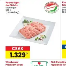 Interspar Pulyka light darált hús ajánlat