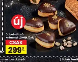 Interspar Dubai stílusú krémmel töltött fánk ajánlat