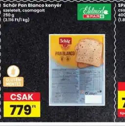 Interspar Schär Pan Blanco kenyér ajánlat