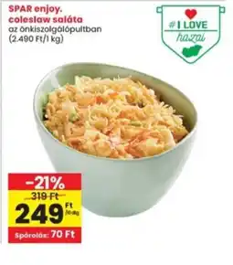 Interspar SPAR enjoy. coleslaw saláta ajánlat