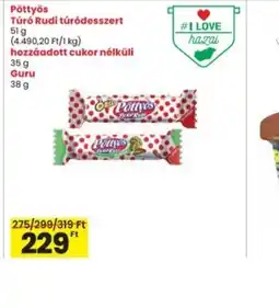 Interspar Pöttyös Túr Rudi túrdesszert ajánlat