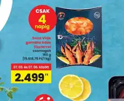 Interspar Sous Vide garnéla édes fűszerolt ajánlat