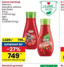 Interspar Univer ketchup ajánlat