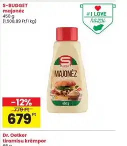 Interspar S-Budget majonéz ajánlat