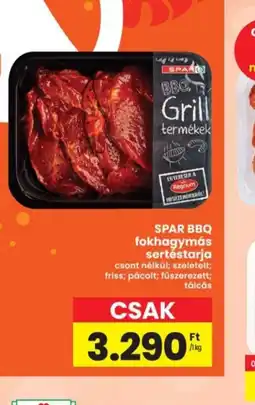 Interspar SPAR BBQ fokhagymás sertéstarja ajánlat
