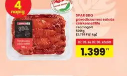 Interspar SPAR BBQ paradicsomos salsás csirkemellfilé ajánlat
