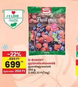 Interspar S-Budget gyümölcskeverék ajánlat