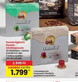 Interspar Douwe Egberts Omnia kávékapszula ajánlat