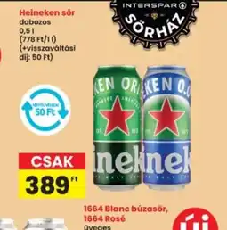 Interspar Heineken sör ajánlat