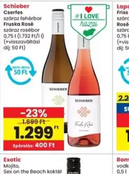 Interspar Schieber Cserles/Fruska Rosé ajánlat